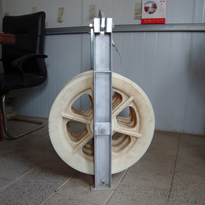 Transmission Line <strong>Stringing</strong> Tools 3 Wheel Nylon <strong>Stringing</strong> Pulley <strong>Block</strong> - Product Image 5
