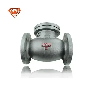 วาล์วเช็คสวิงแบบหล่อเหล็กขายดีที่สุดในประเทศจีนสำหรับ PN16 DN80การใช้น้ำ - Product Image 4