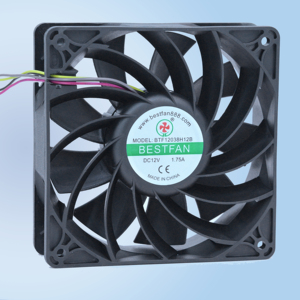 12038デュアルボールベアリングプラスチックフレームクーラーファン12V 4800RPM PWM機能付きOEMコインマイニング用DCモーター用カスタマイズ可能 - Product Image 2