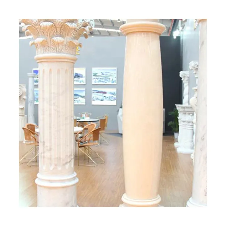 Colunas de mármore, design de pilar de mármore, pilares de mármore