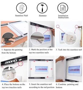 Ruicheng ánh sáng sang trọng đơn giản hiện đại trang trí nội thất điện cổng hộp tường nghệ thuật đồng hồ Khung vải điện cổng hộp trang trí nhà - Product Image 4