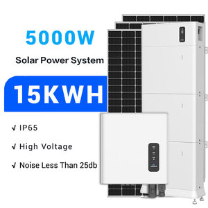 5000 Watt Electrical Solar Pv on Grid <strong>System</strong> Complete Grid Direct Pv Solar <strong>System</strong> with Lifepo Batteries - Product Image 1