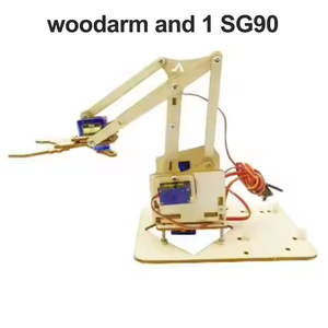 Braccio robotico plancia 4 DOF Robot braccio robotico in legno Splicing timone SG90 sterzo 0.1 X - Product Image 2