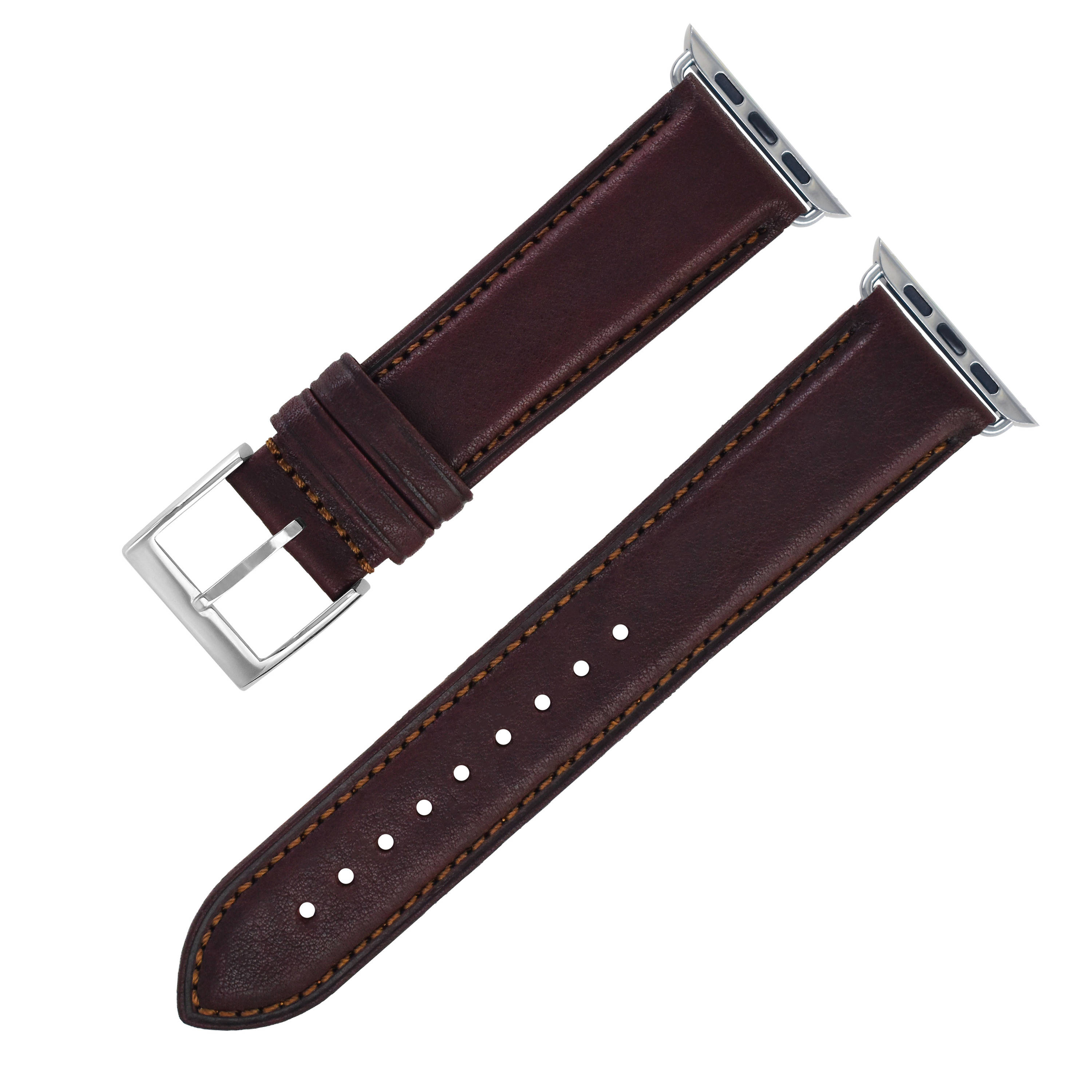 Coffee-silver buckle #197