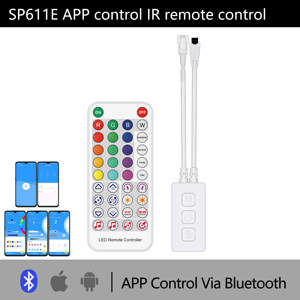 TRX Led müzik mavi diş denetleyicisi için dijital Led şerit işık RGB kanal sipariş ayarlanabilir akıllı ws2812b SPI led denetleyici - Product Image 4