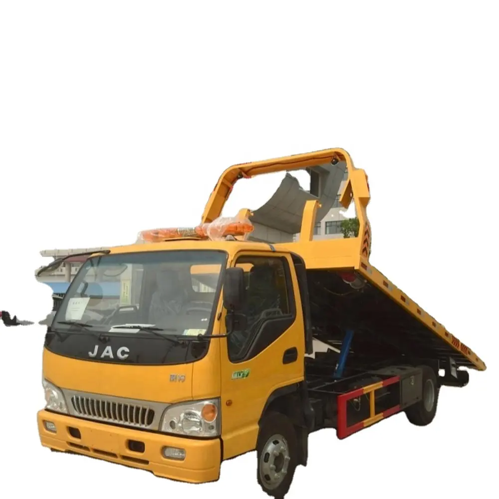 Caminhão de reboque liso caminhão dongfeng wrecker caminhão mandíbula para venda