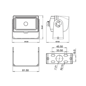 すべての気象条件に対応する防水オーバーヘッドアルゴリズムAIカメラバックアップカメラ - Product Image 1