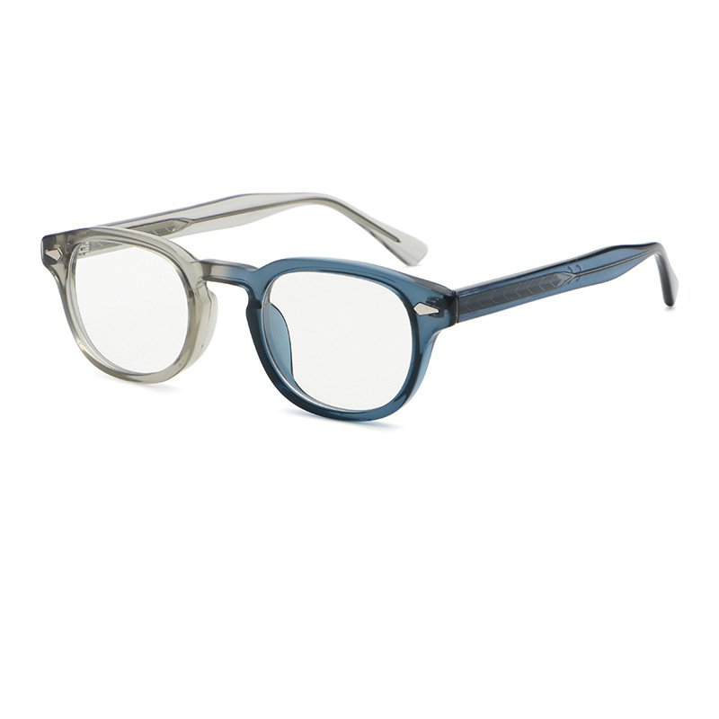 Light blue to dark blue frame/white