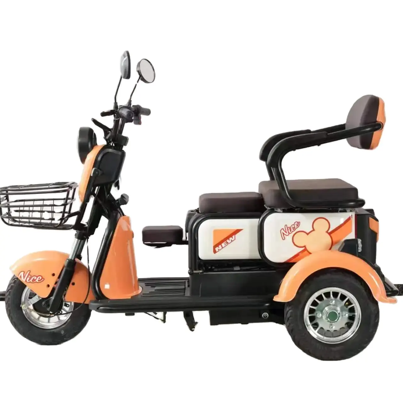 wholesale electric tricycle for three people 48v 600w electric bike 3 wheel Tricycle Electric for Adults