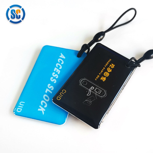 Sencan印刷可能QRコードnfc名刺メタルリングエポキシ13.56mhz rfid nfcキーチェーンタグ弾性ストリング付き - Product Image 4