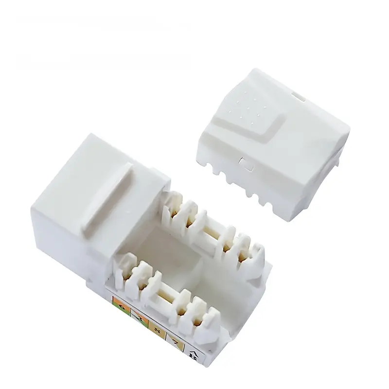 Conector de red Cat6 Rj45 UTP, conector modular de 90 grados con o sin obturador