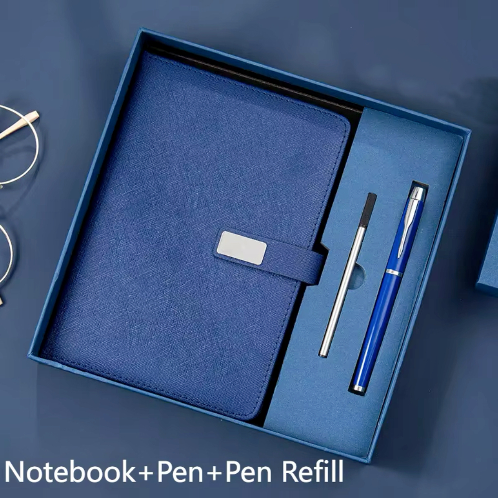 Dark Blue Notebook+Pen