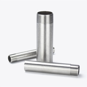 Thép không gỉ 304 316 nam NPT bspt bspp Ống núm vú 1/2 "3/4" 1 "1-1/4" 1-1/2 "2" Đánh bóng xử lý bề mặt - Product Image 2