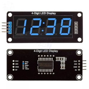 0,56 ''Zoll TM1637 4-Bit-Digital-LED 7-Segment-Uhrenrohranzeige für Arduino LED Time Clock Double Dots-Modul