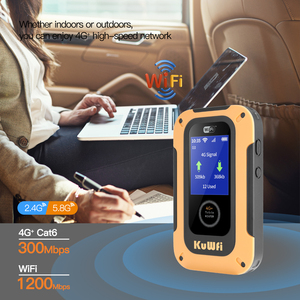 Unlocked <strong>3G</strong>/4G SIM Card ESIM Portable 4G <strong>Wifi</strong> Router CAT6 Mobile with 300mbps Max. <strong>LAN</strong> Data Rate 2.4G Firewall Support - Product Image 1