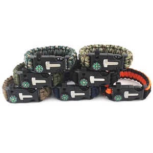 5 Trong 1 Vòng Đeo Tay Ngoài Trời La Bàn Đi Bộ Đường Dài Survival Khẩn Cấp Còi Cháy Khởi Động Kit - Product Image 6