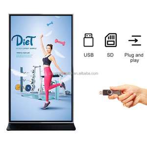 超薄4k安卓液晶互动信息亭85 "75" 零售商店活动互动图腾WiFi/USB输入广告牌视频 - Product Image 1