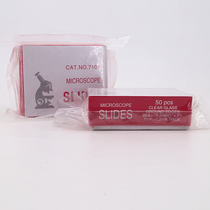 Uso de laboratorio 7101 7105 Borde pulido Liso Esmerilado 72 piezas 50 piezas Caja de embalaje Portaobjetos de microscopio - Product Image 3