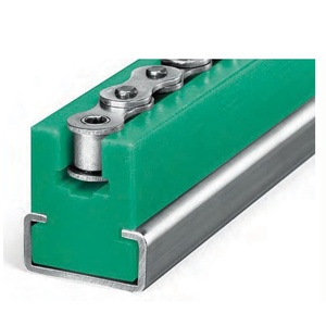 Riel guía de cadena de plástico de polietileno UHMW 06B 08B 10B 12B 16B con perfil de acero - Product Image 1