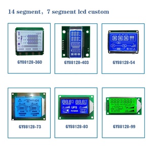 Benutzerdefinierte lcd display 16 segment tn lcd 14 Segment große 7 Segment Lcd Display Digit HTN STN Monochrome Display