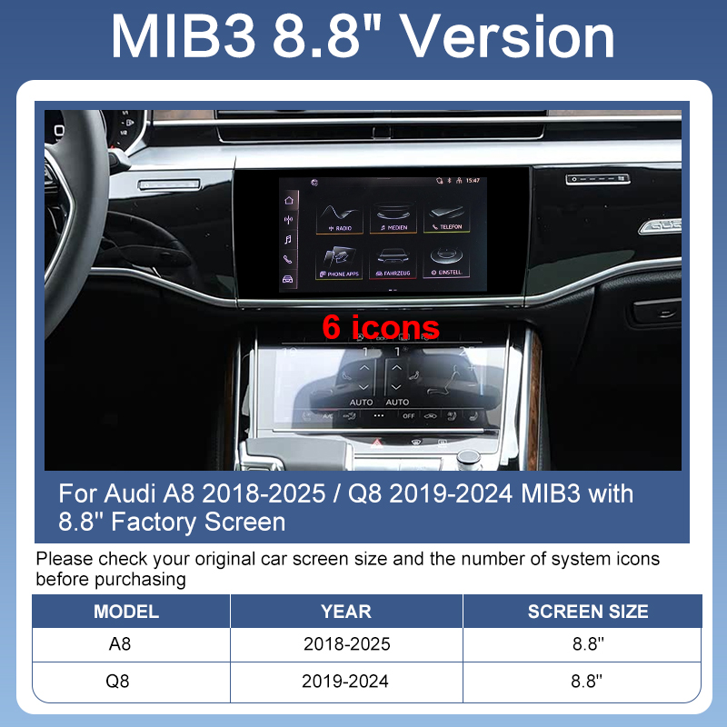 MIB3 avec écran 8"