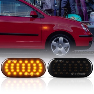 ZEAL sıralı LED yan dönüş sinyali araba farı VW Transporter T5 Passat B5 Polo Ford odak koltuk füme/şeffaf Lens - Product Image 5