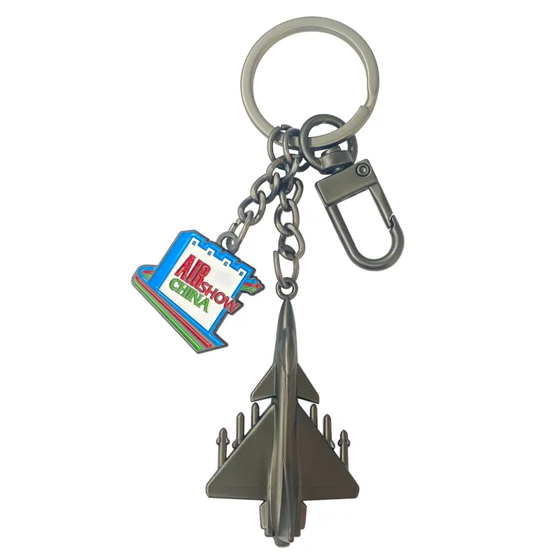 keychain Custom Made Deer Animal Metal Keychains Casting Shape UV Printing for Promotional Gifts