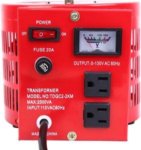 Smart Design 500VA 1000VA 2000VA 20Amp AC Variable Transformer Variac <strong>Voltage</strong> Regulator Transformador Variable - Product Image 3