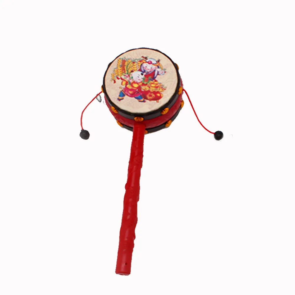 Trung Quốc Nhà Sản Xuất Truyền Thống Bé Tay Rattle Trống Bell Head Mini Tambourine