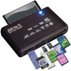 一合一外部USB 2.0读卡器适配器支持SD TF CF迷你SD SDHC MMC MS XD - Product Image 2