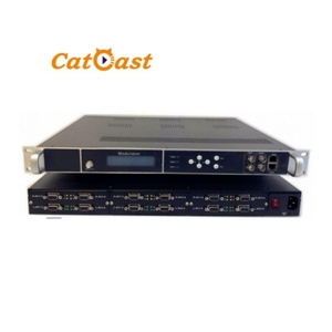 Digital TV Converter SD <strong>4</strong>/8/12/16/20/24 Channels AV CVBS to <strong>DVB</strong>-C <strong>DVB</strong>-<strong>T</strong> MPEG2 <strong>Encoder</strong> RF <strong>Modulator</strong> - Product Image 1