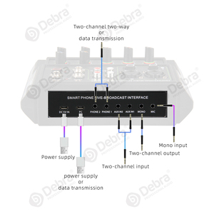 Debra Audio D4-LIVE Professional 4-Channel SoundCard with 16DSP BT5.0 Reverbe for Pc Smartphone <strong>Recording</strong> - Product Image 2