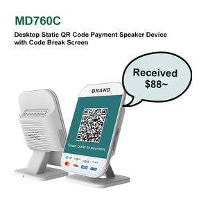 RINLINK Payment Voice Broadcast-Lautsprecher QR-Code-Anzeige MINI-Anzeige gerät mit Digital anzeige - Product Image 2