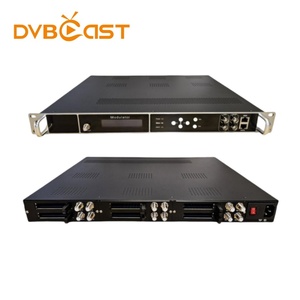 Sintonizador de hasta 12 canales a modulador Rf Asi Equipo de transmisión de TV digital Dvbc Dtmb Isdb a modulador Rf