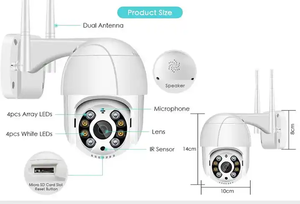 Cámara IP Icsee 4K, domo de velocidad de 8MP, seguimiento automático, Wifi inalámbrico para exteriores, Monitor de vigilancia en VIF, visión nocturna para el Hogar Inteligente CMOS - Product Image 6
