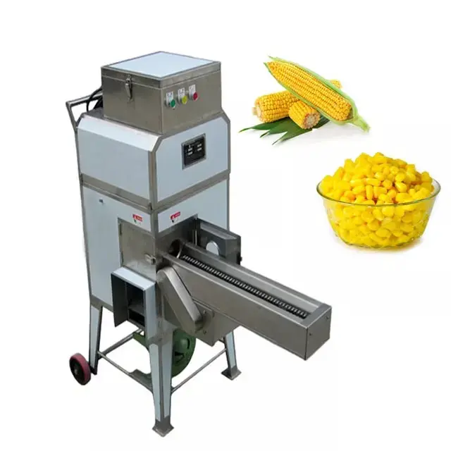 Máquina trituradora de milho fresco e doce de grande capacidade para remoção de cob, processamento Husker, triturador de casca, triturador