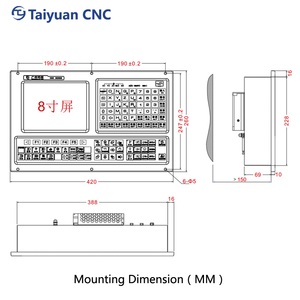Sistema di controllo CNC controller a cinque assi con funzione PLC sistema di filatura automatica a 32 bit - Product Image 5