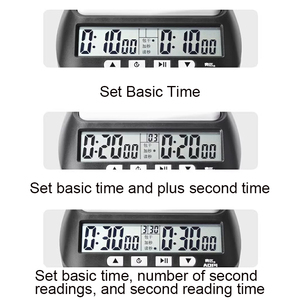 Professional Electronic Checkers Board Games Set <strong>Count</strong> Down <strong>Timer</strong> Multi Functional Competition Chess <strong>Clock</strong> - Product Image 4