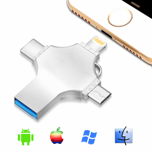 Cep telefonu USB 128G yüksek hızlı 4-in-1 64G dizüstü bilgisayar USB okuma bellek OTG flaş harici - Product Image 3
