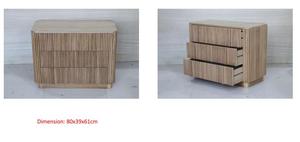 Hành lang phòng khách hiện đại mở rộng giao diện điều khiển bảng gỗ tự nhiên Vòng gỗ rắn ridged - Product Image 4