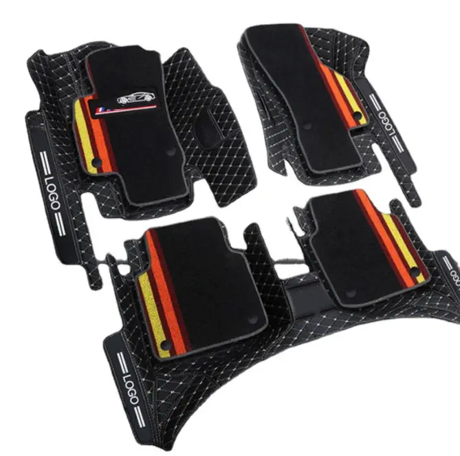 Autozubehör Hot Sale Rechtslenker 4 Stück Boden Großhandel Custom Car Mat Auto Fußmatten