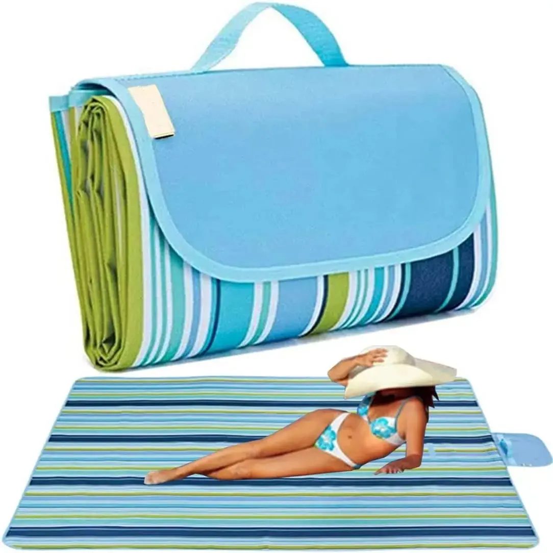Открытый очень большой водонепроницаемый Пескоструйный портативный коврик для пикника пляжный для кемпинга