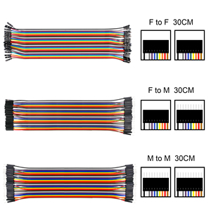 Presa di fabbrica Linea di Du Pont 10/20/<span class=keywords><strong>30</strong></span> centimetri Cavo Dupont Ponticello per <span class=keywords><strong>Arduino</strong></span>