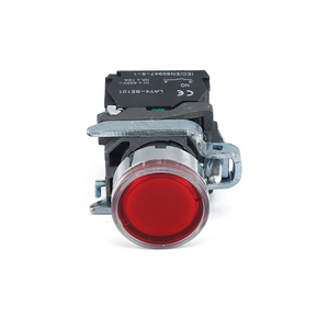 Langir赤色LEDライトプッシュボタンスイッチ10A600VACインジケーターランプスプリングプラスチックリターンスイッチLAY4-BW3462 - Product Image 4