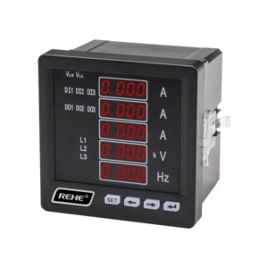 Fabrik RM-3UIF35 dreiphasigen digitalen analogen Amp Volt und Frequenz kombiniert Meter Hertz Meter mit RS485 - Product Image 2