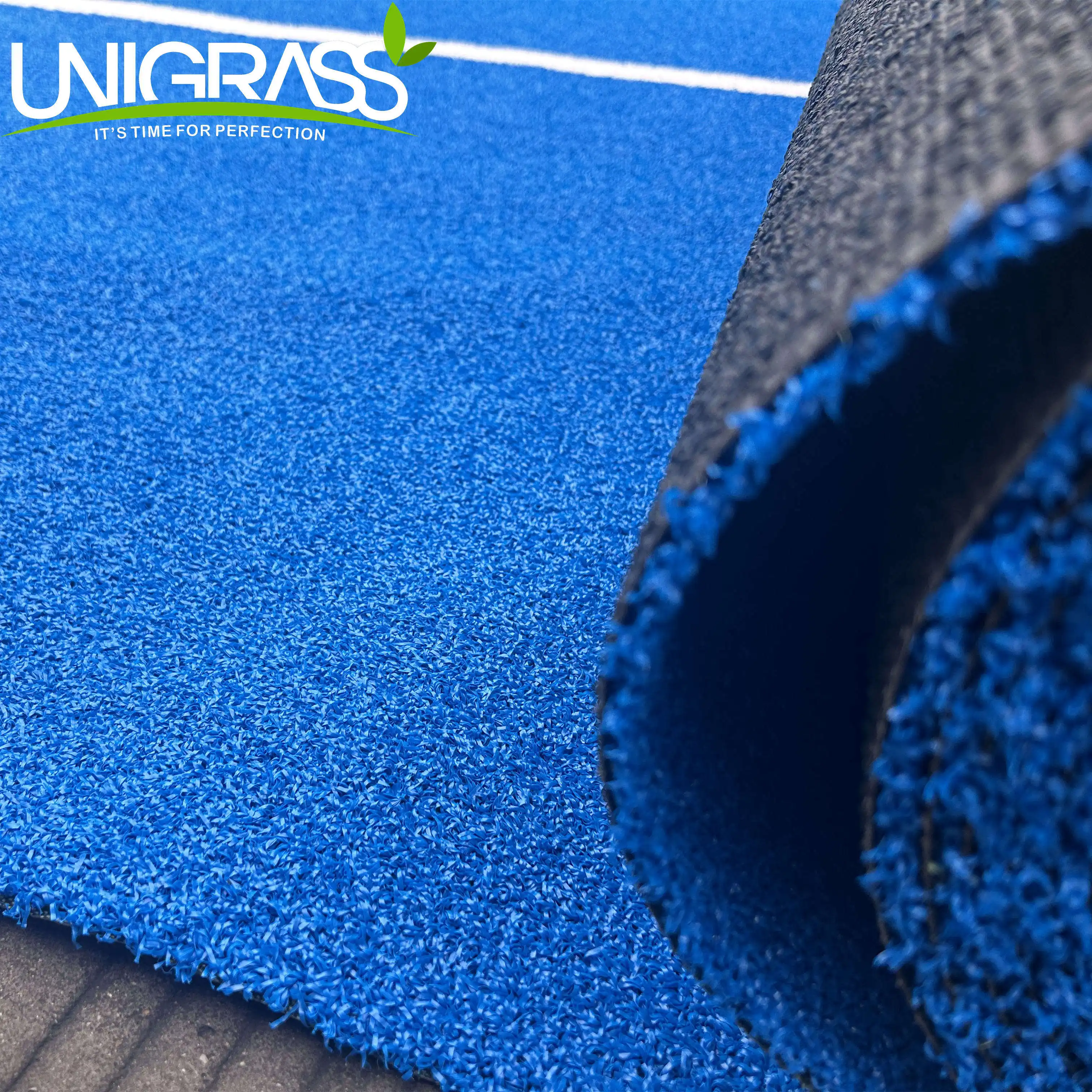 Unigrass แผ่นปูบาสเก็ตบอลสนามหญ้าพลาสติกโพลีโพรพิลีนสำหรับเทนนิส