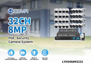 4COVR 32-Channel 4K PoE NVR CCTV Security Camera System 32Pcs 8MP Mixed Dome Bullet Night Vision <strong>IP</strong> <strong>Network</strong> AI People Detection - Product Image 2