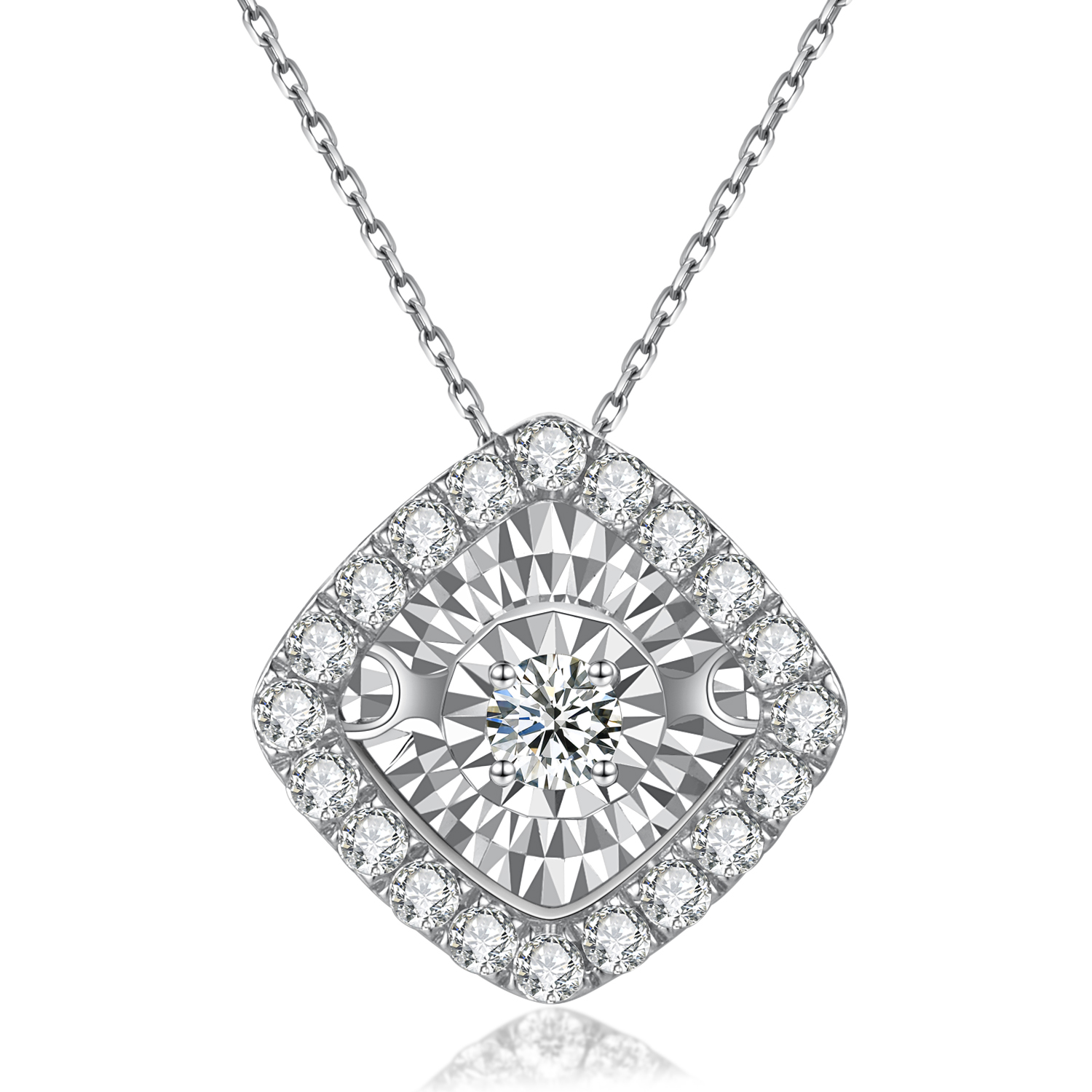 18K White Gold