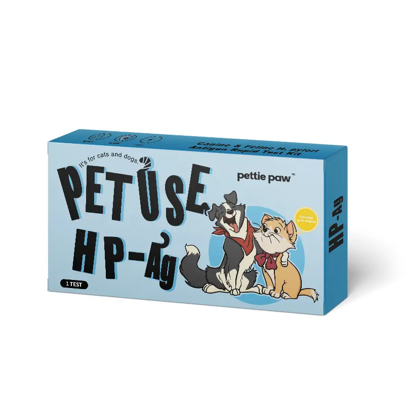Köpek ve kedi HP testi kolloidal altın yöntemi köpek ve kedi H. pylori antijen hızlı Test kiti