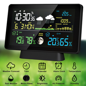 Weather Station with Outdoor <strong>Sensor</strong> Internet Wireless Remote Monitoring <strong>System</strong> Color <strong>Display</strong> with Rain Gauge - Product Image 3
